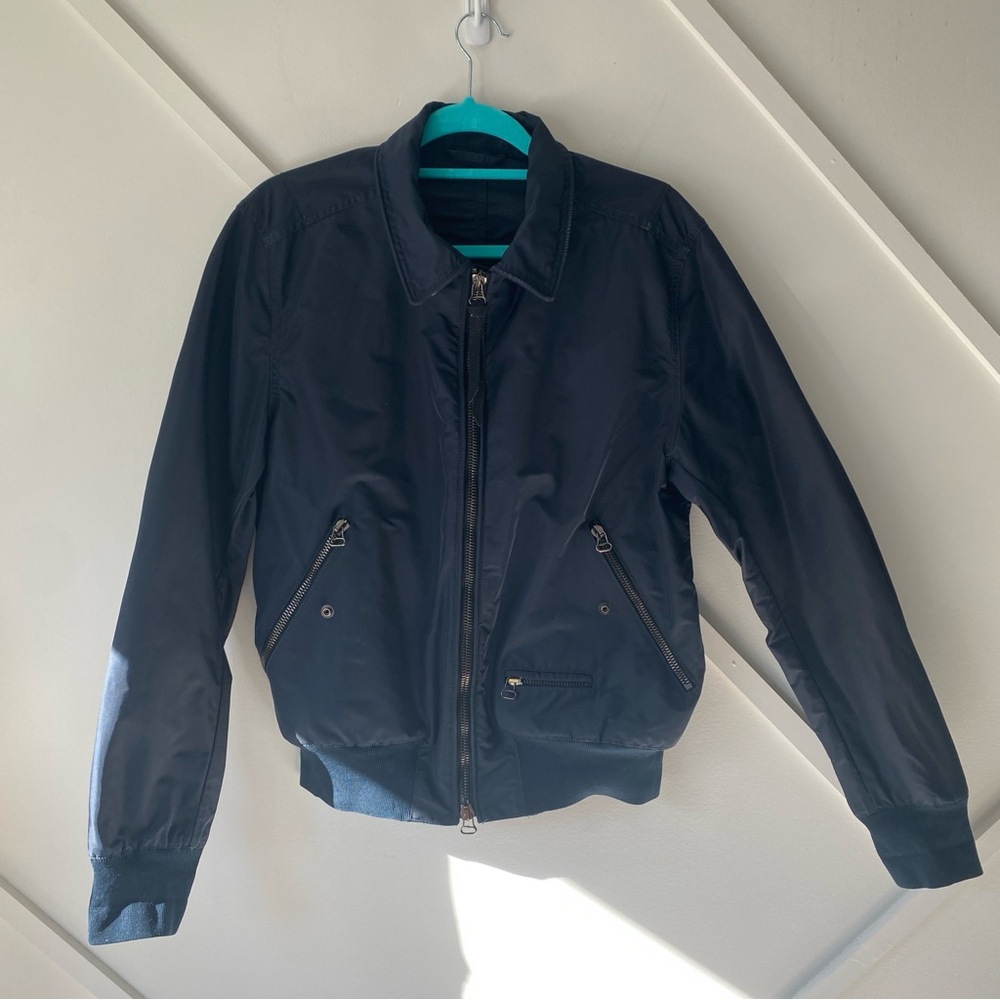 Lanvin Men Nylon Bomber Jacket Size 50 (M) | Luxury Designer Lightweight Jacket
